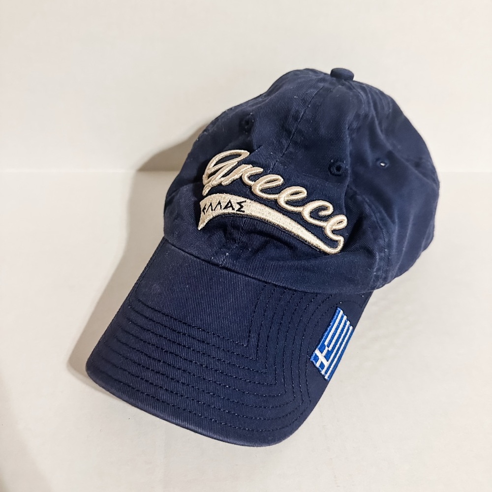 Classic Navy Greece Embroidered Hat